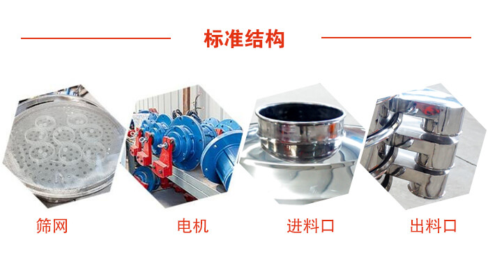 標(biāo)準(zhǔn)篩，篩網(wǎng)，電機(jī)，進(jìn)料口，出料口