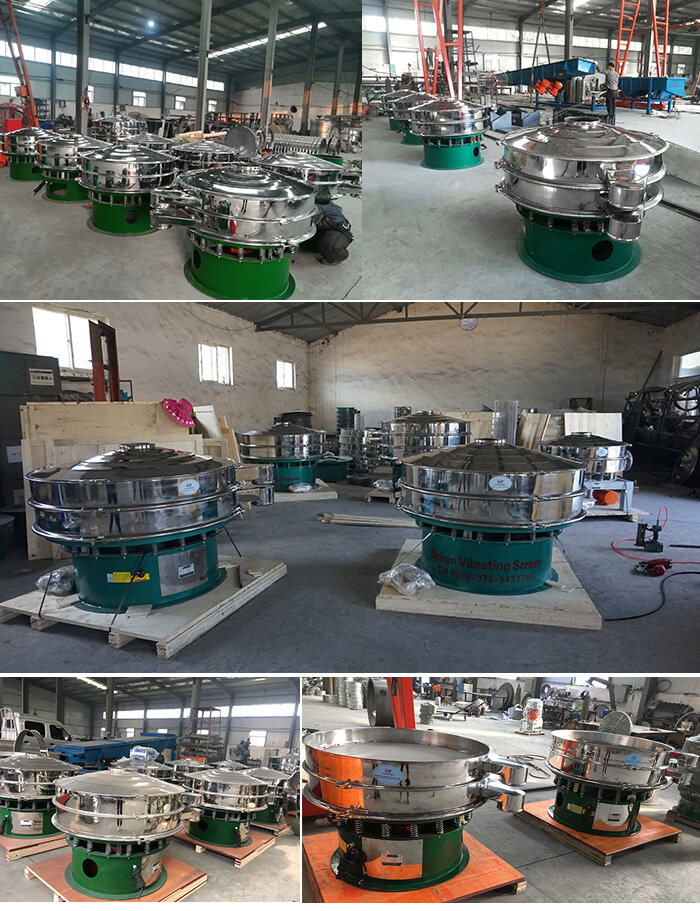 展示廳展示旋振篩，批量展示不銹鋼振動(dòng)篩，包裝氣體保護(hù)振動(dòng)篩，批量展示碳鋼旋振篩